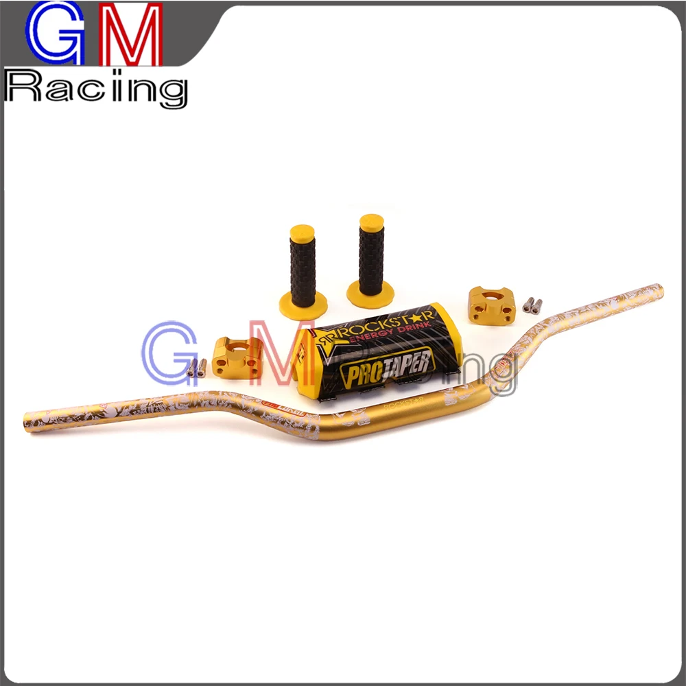 1 1/" жир бар ручки 22 мм до 28 мм бар зажимы Жир Бар Pad для SUZUKI RM85 RM125 RM250 RMZ250 RMZ450 DRZ400 мотоцикл