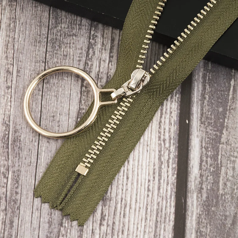 navygreengold 2шт Meetee Авто замок 3# Металлические молнии 20 см закрытые молнии для шитье сумок юбка DIY аксессуары для одежды ZA152 - Цвет: navygreengold