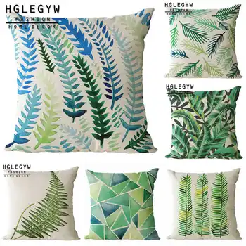 

Leaves Patter Pillow Case for The Covers Cotton Linen Throw Pillowcase Printed Home Office Decor