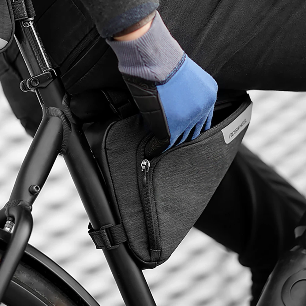 

Essentials 121469 Mountain Water Resistant Bike Cycling Bicycle Front Frame Tope Tube Triangle Bag Pack Pannier Pouch