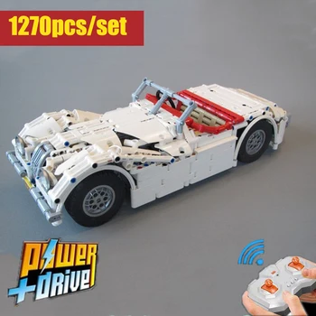 

New RC Classic Racing Classic Jaguar Roadster Car Fit Lepinings moc-10690 Technic City Model Building Blocks Kid Boy Gift Toy