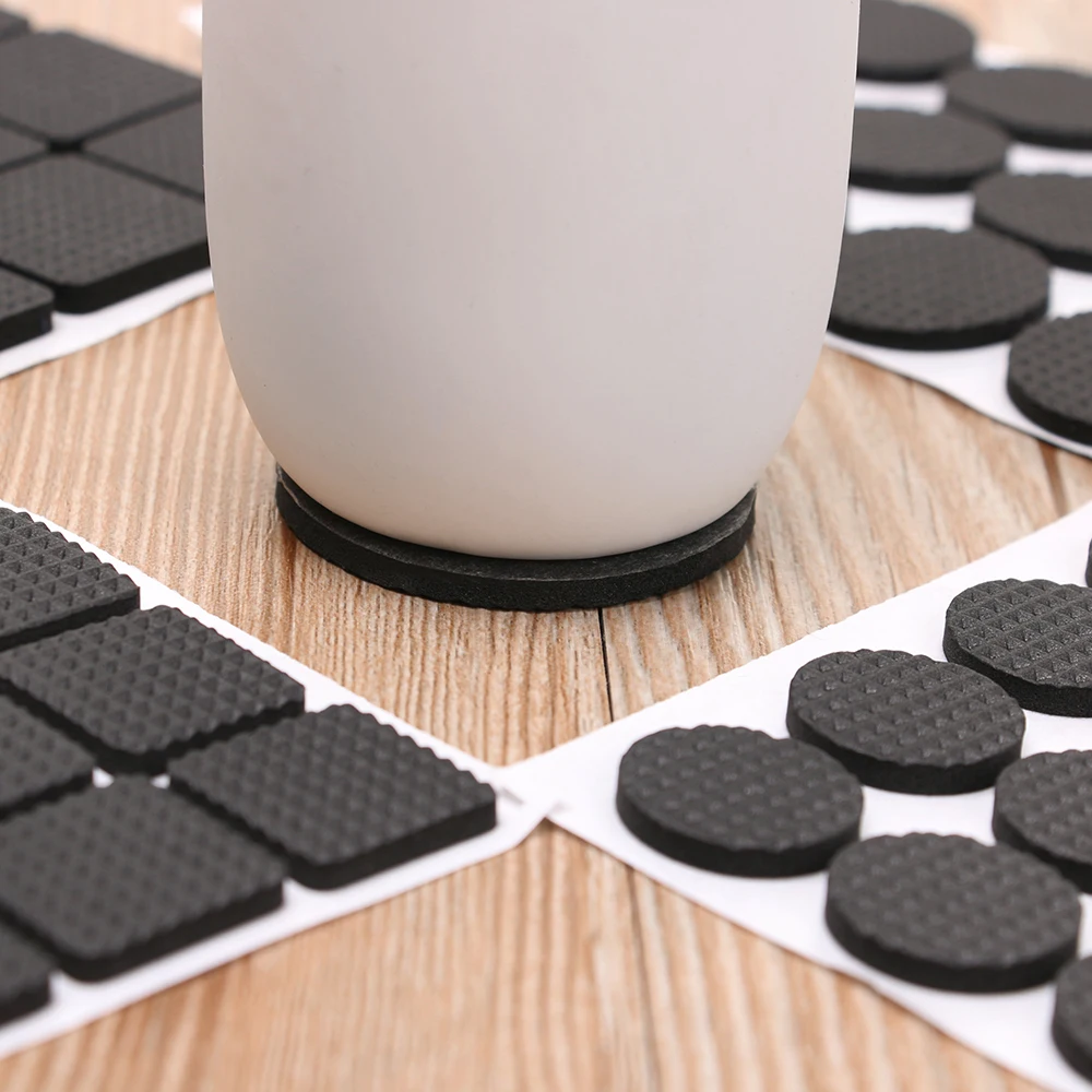Furniture Leg Pads Furniture Pads 1-24Pcs Square Round Self Adhesive Furniture Leg Feet Pads DIY Anti Slip Mat Bumper Damper For Chair Table Protector Anti Noisy
