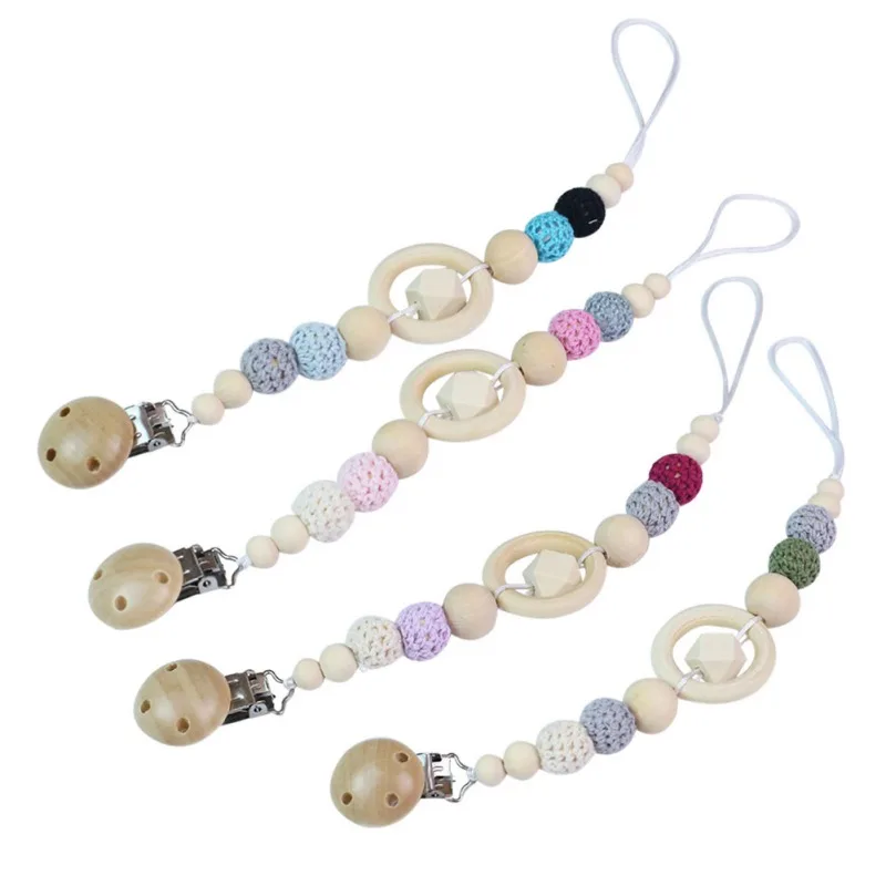 

Baby Care Universal Holder Leash Pacifiers Nipples Clip Chain Infant Child Soother Beaded Chains Teethers