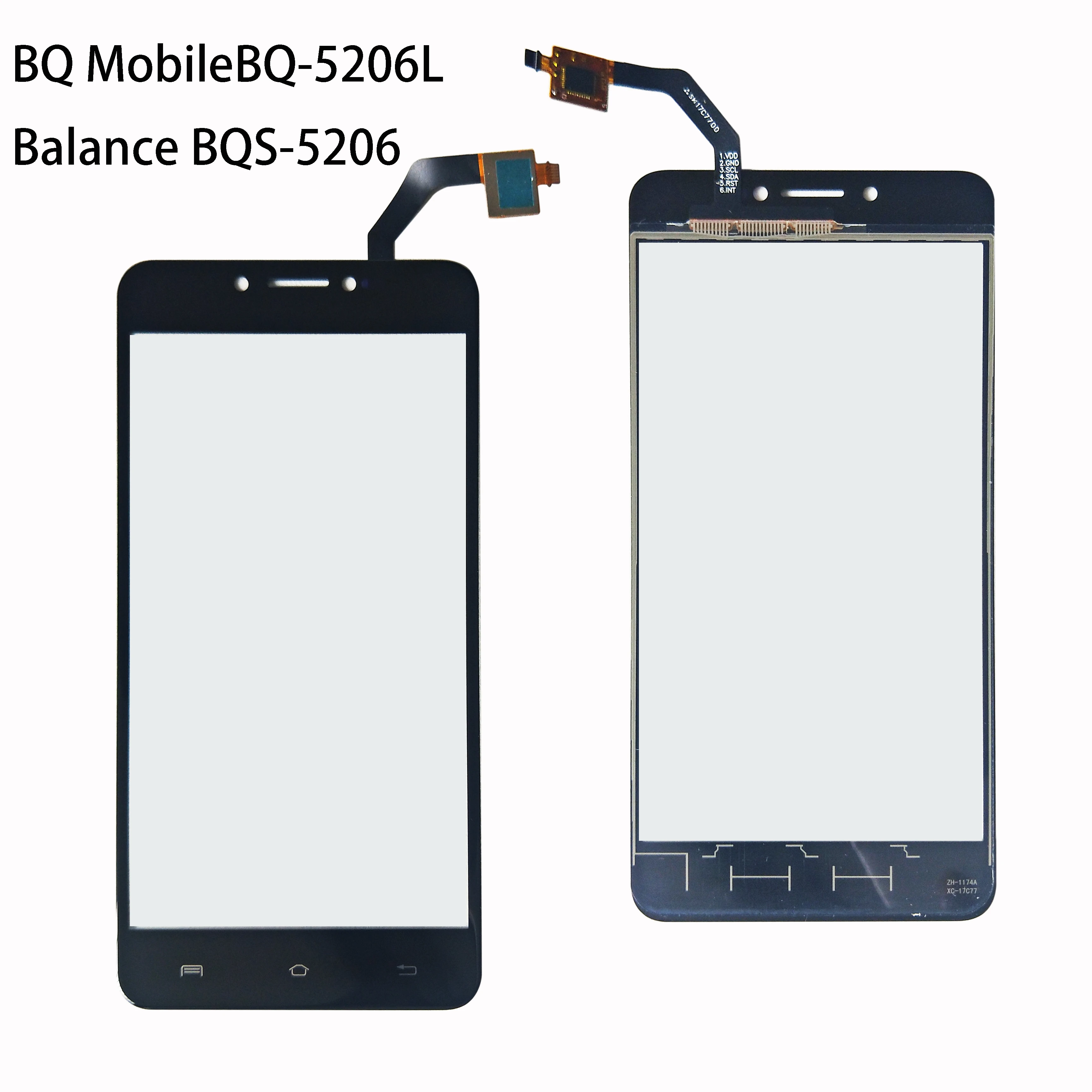 5,2 дюймов для BQ мобильного BQ-5206L BQS-5206 BQ 5206L баланс сенсорный экран стекло Сенсорная панель объектив стекло дигитайзер
