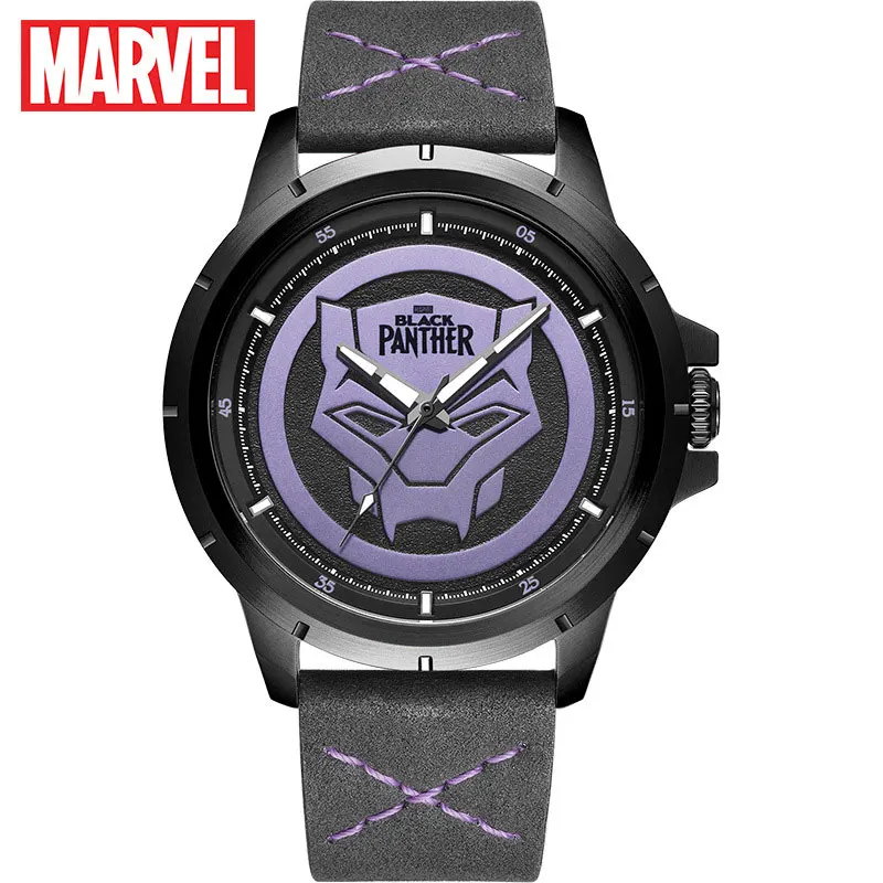 Роскошные мужские часы Marvel Лидирующий бренд мужские спортивные часы мужские кожаные кварцевые наручные часы 50 м водонепроницаемые мужские часы - Цвет: M-9036-04