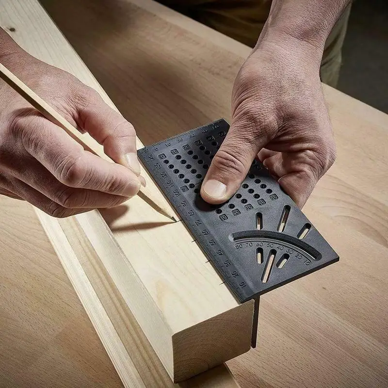 

2019 Woodworking 3D Mitre Angle Measuring Square Size Measure Tool Gauge & Ruler Tools Best Selling DropShip Crafts Wood Crafts
