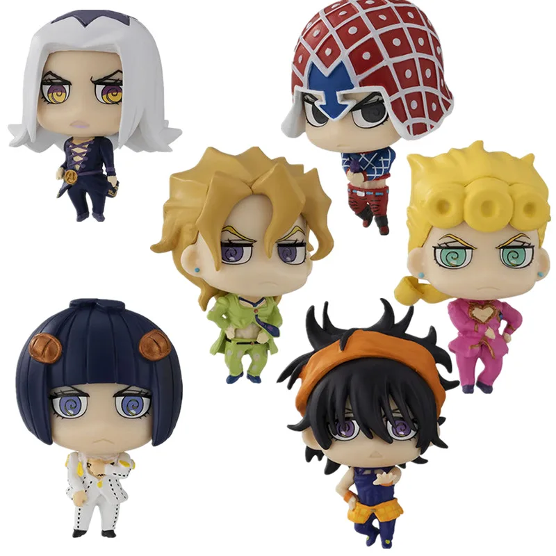 6pcs Cute Jojo Adventure Anime Figures Cartoon Action Figure Collection Children Toys Gift 5cm Action Toy Figures Aliexpress