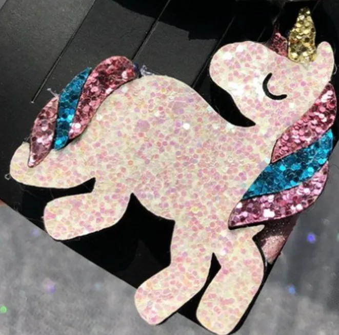 Unicorn Ins модная детская модная шпилька для волос Красочная радуга полосатый облако Фламинго Сова Метеор Единорог - Цвет: Unicorn
