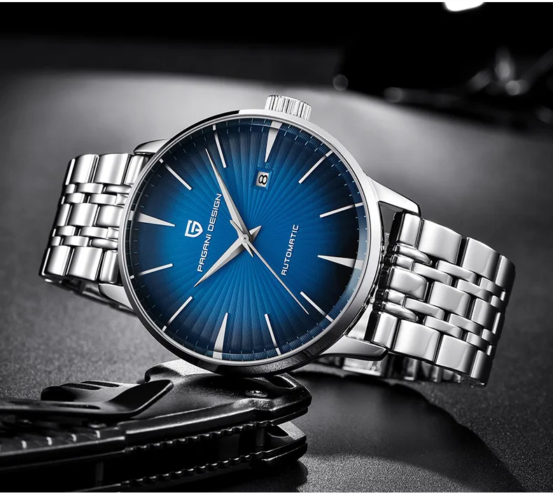 PAGANI DESIGN Luxury Brand Men Watch Automatic Mechanical Men Watches Waterproof Stainless Steel Watch For Men Relogio Masculino