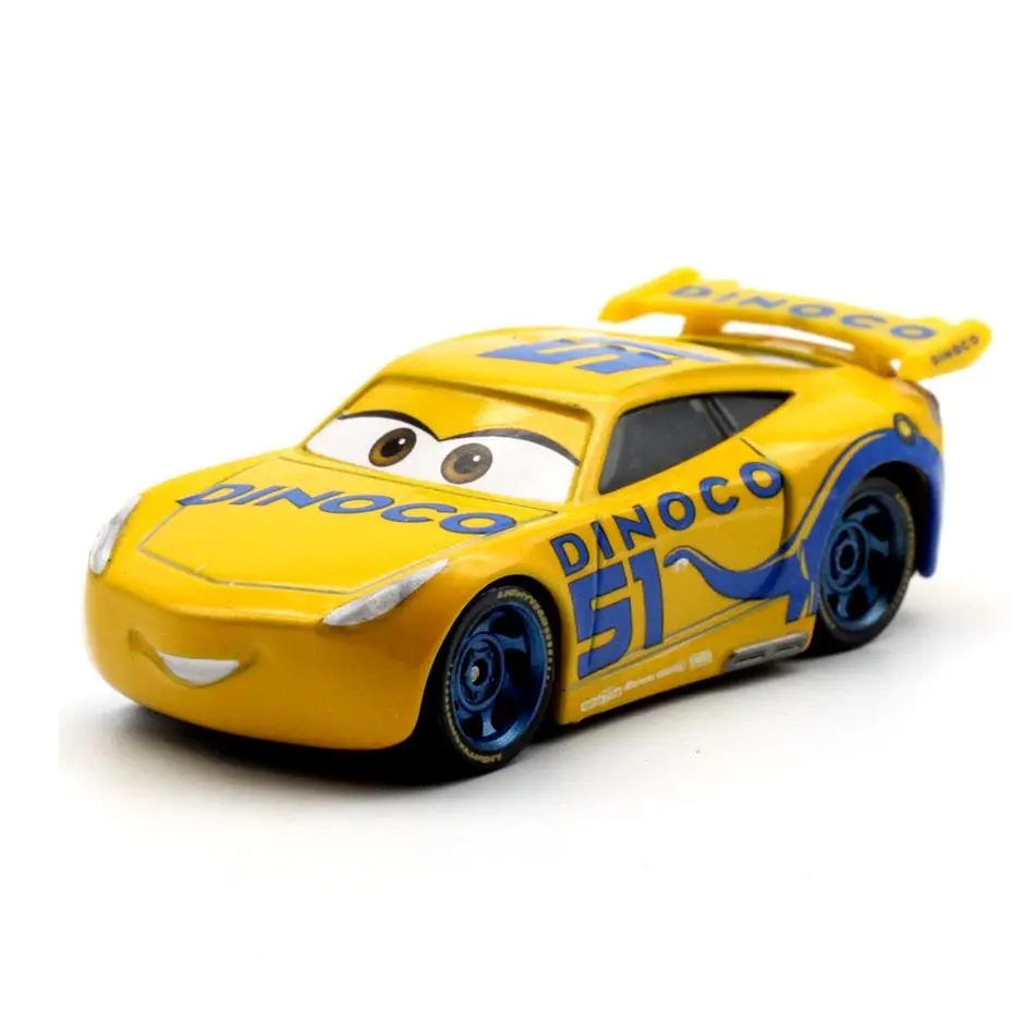 Disney Pixar Cars 3 Miss Fritter Cal Jackson Storm Dinoco Cruz Ramirez 1:55 литье под давлением металлические
