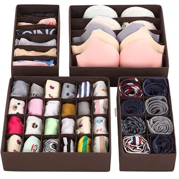 

4pcs/set Wardrobe Underwear Organizer Drawer Compartment