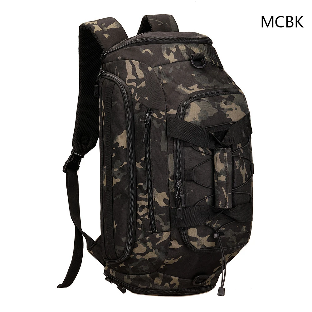 Открытый спортивный рюкзак для мужчин 35Л охотничий походный альпинистский рюкзак на плечо сухая тактическая армейская сумка Tacticas спортивная водонепроницаемая - Цвет: MCBK