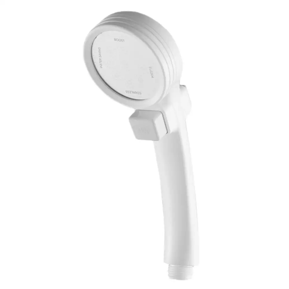 Shower Head Supercharged Mode Water Pressure Stop Button Booster Shower Head Handheld pressurizes Shower Douche Bathroom Q4 - Цвет: white