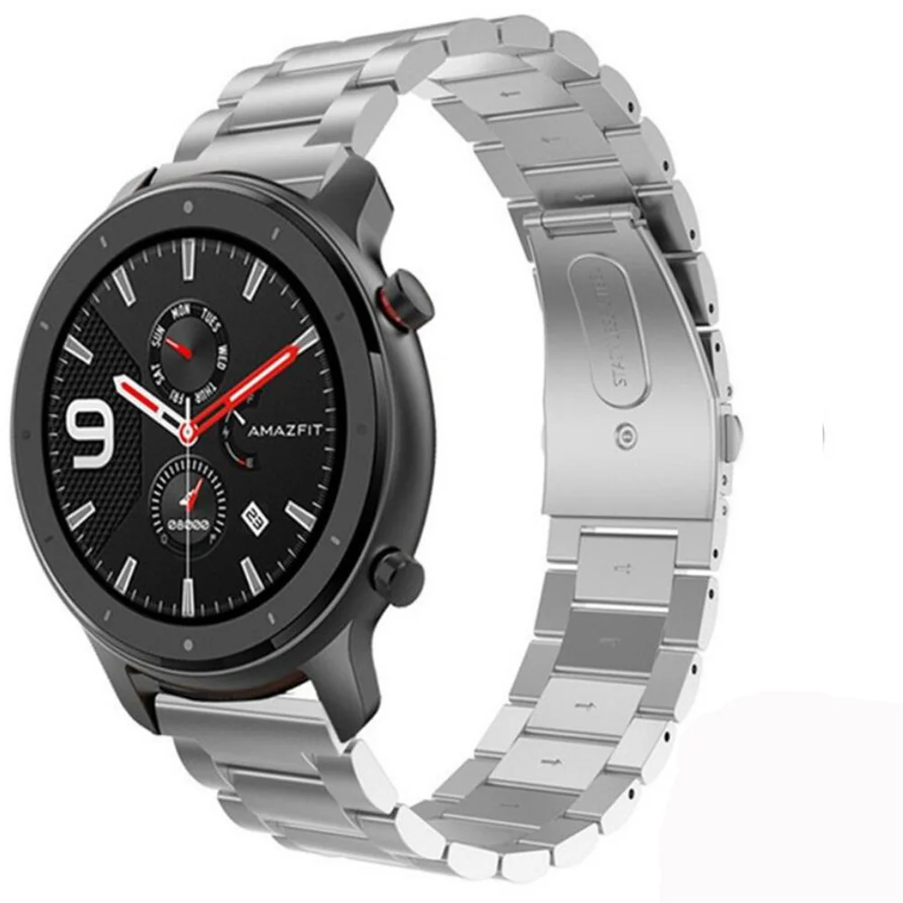 Для Huami Amazfit GTR 47 мм Amazfit GTS Sport 3 2 Bip Pace Lite ремешок из нержавеющей стали Миланская петля браслет 22 мм ремешок для часов
