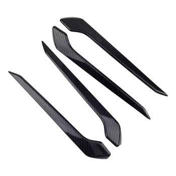 

Car Carbon Fiber Style Interior Door Bowl Upper Strip Trim Fit For Toyota RAV4 2019 2020