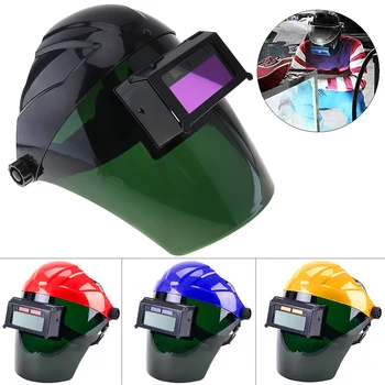 

Solar Automatic Variable Light Welding Mask with Solar Power Auto Darkening Filter Lens Hood and Solar Charge Function