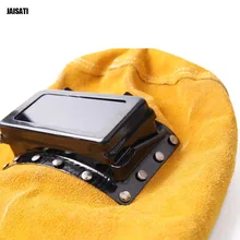 Автоматическая Затемняющая маска, кожаная Сварочная маска, солнечная Затемняющая защитная маска для лица