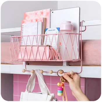 

Iron Mesh Shelf Basket Cupboard Cabinet Door Organizer Rack Closet Holders Hanging Under Shelf Storage Basket Rack pf9199