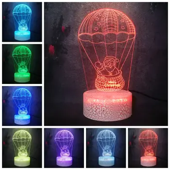 

Luminous Cool Modeling Cartoon Night Light Touch Remote RC Base Acrylic Night Light Kindly Santa Claus Baby Decor 3D LED Bulb