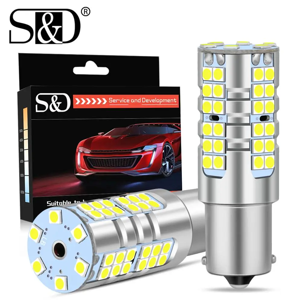 

2Pcs Super Bright Canbus Error Free 1156 BA15S P21W BAU15S PY21W LED Bulb Car Turn Signal Lamp Daytime Running lights Auto 12V