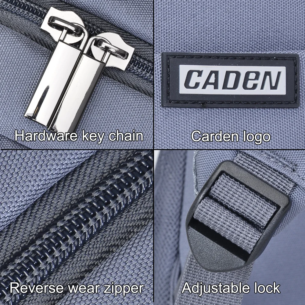 CADeN DSLR Camera Backpacks Professional Wear-resistant Large Bags For Canon Nikon Sony Cameras Lens Laptop Outdoor Travel Bags