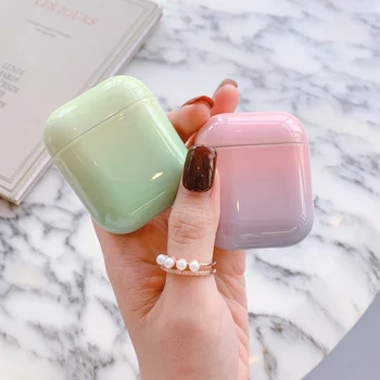 

Headphone Case For Airpods 2 Case Luxury Avocado Marble Earphone Case Protection Cover For Apple Air Pods Case Accessories Box