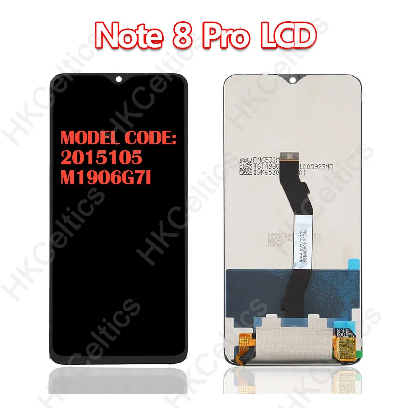 Дисплей для Xiaomi Redmi Note 8 Pro lcd note8 pro M1906G7I+ Замена сенсорного экрана для Redmi Note 8 lcd M1908C3JH дигитайзер