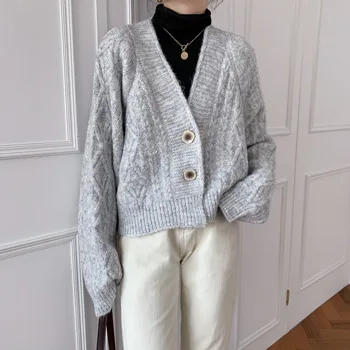 

Autumn Winter New Cardigan Sweaters For Women 2020 Korean Loose Thickened Sweater Jacket Women's Top