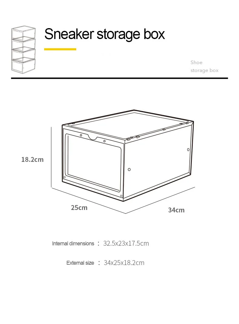 Basketball shoe storage box