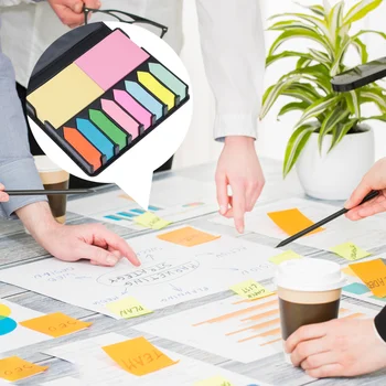 

1 Set Notepad Practical Colorful Multifunctional Self-stick Sticky Notes Memo Pad Note Paper for Student Office School