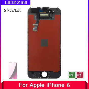 

5 Pcs/Lot For Apple iPhone 6 6G 4.7 100% Tested LCD Display Touch Screen Digitizer Assembly Replacement With Tempered Glass