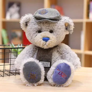

1PC 40cm Teddy Bear Plush Toys Sweater Scarf Bear Soft Stuffed Animals Cute Patch Bear Plush Dolls For Baby Kids Christmas Gifts
