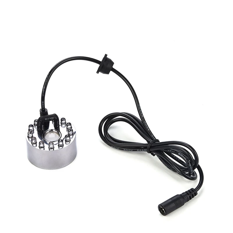 Ultrasonic Air Humidifier LED Light Fog Water Fountain Pond Atomizer Mist Maker Fogger Sprayer Nebulizer Vaporizer US/EU Plug