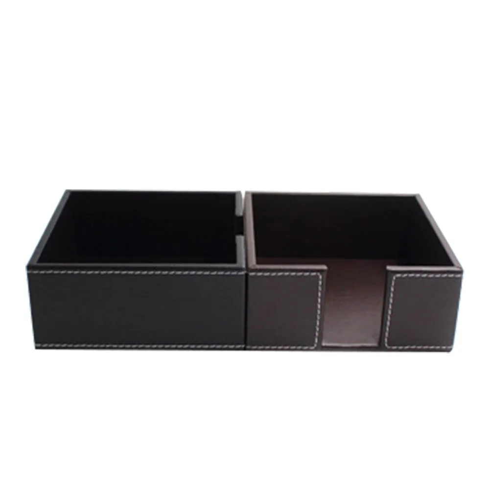 Туалетная бумага водонепроницаемая PU кожаная стойка для офиса отеля домашний декор квадратная Настольный бумажная салфетка коробка пыленепроницаемый Органайзер держатель