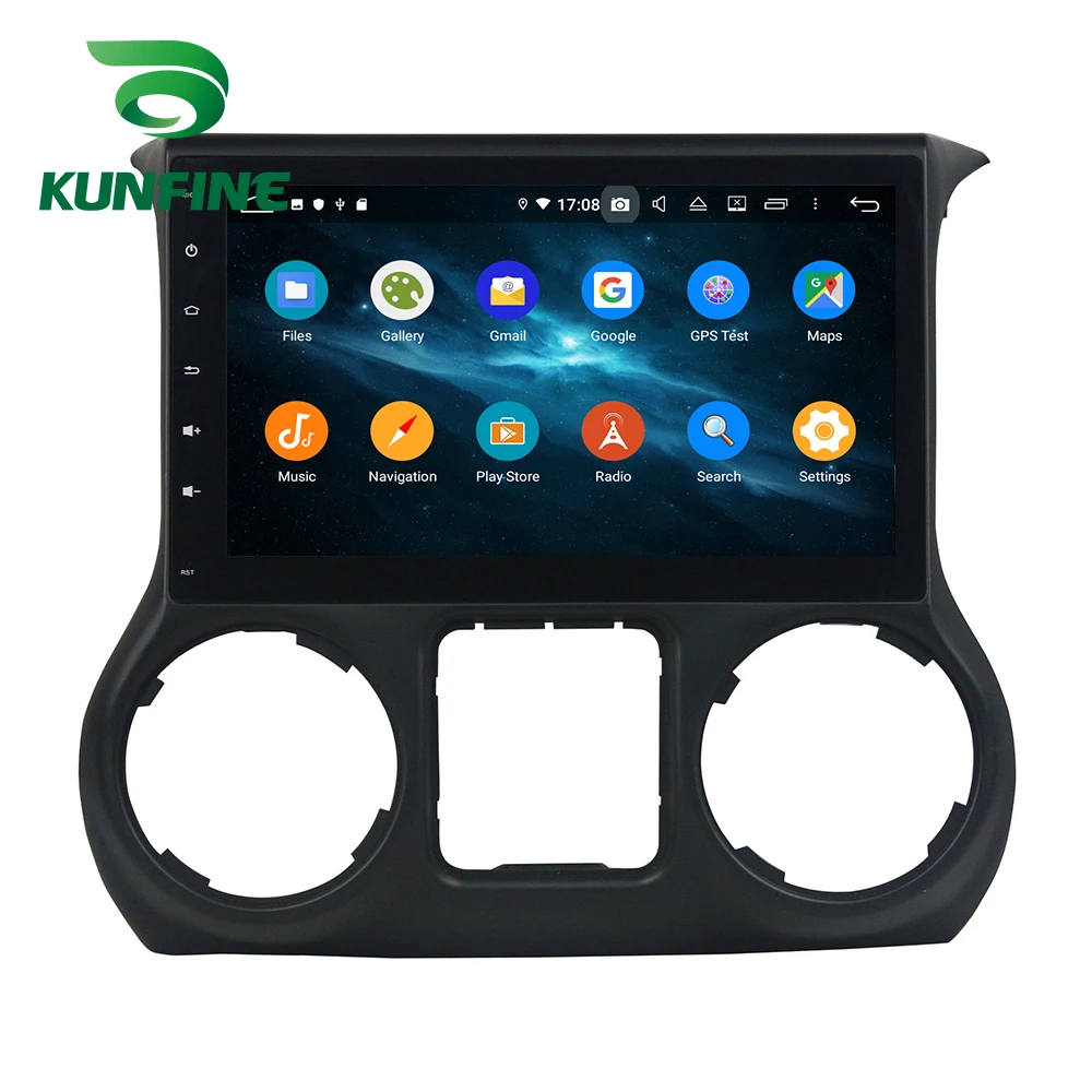 Android 9,0 Восьмиядерный 4 Гб ОЗУ 64 Гб ПЗУ автомобильный DVD gps мультимедийный плеер автомобильный стерео для JEEP Wrangler радио головное устройство