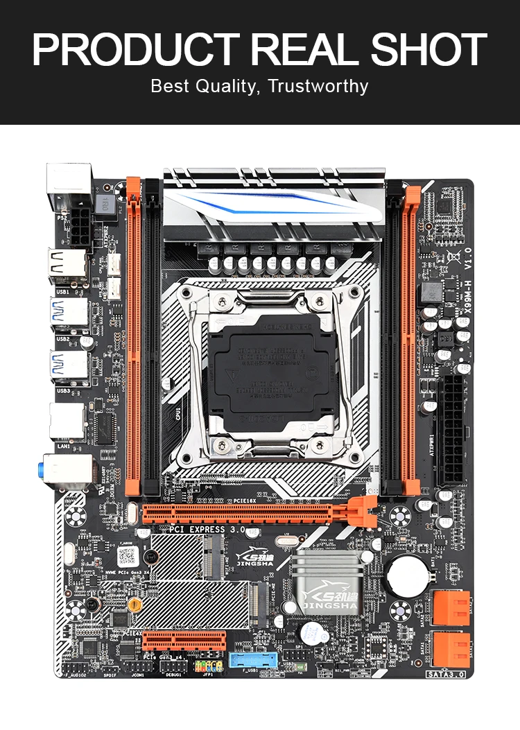Материнская плата Jingsha X99 M ATX LGA 2011 v3 E5 CPU DDR4 RAM с поддержкой s 2678V3 2620 V3 поддержка SSD M.2