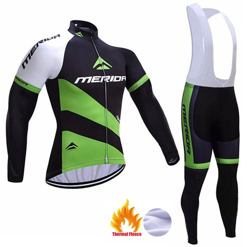 Зимний комплект из теплого флиса для велоспорта Maillot Ropa Ciclismo Invierno MTB велосипедная одежда спортивная одежда - Цвет: Pic Color