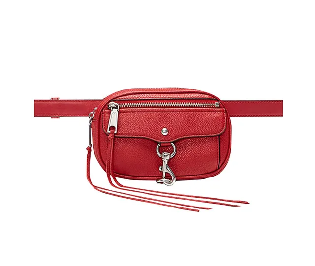 Женская поясная сумка с кисточками на талии, кожанная женская сумка, банан, поясная сумка, удобная сумка на цепочке, кошелек для девочек, водонепроницаемые сумки через плечо - Цвет: Red