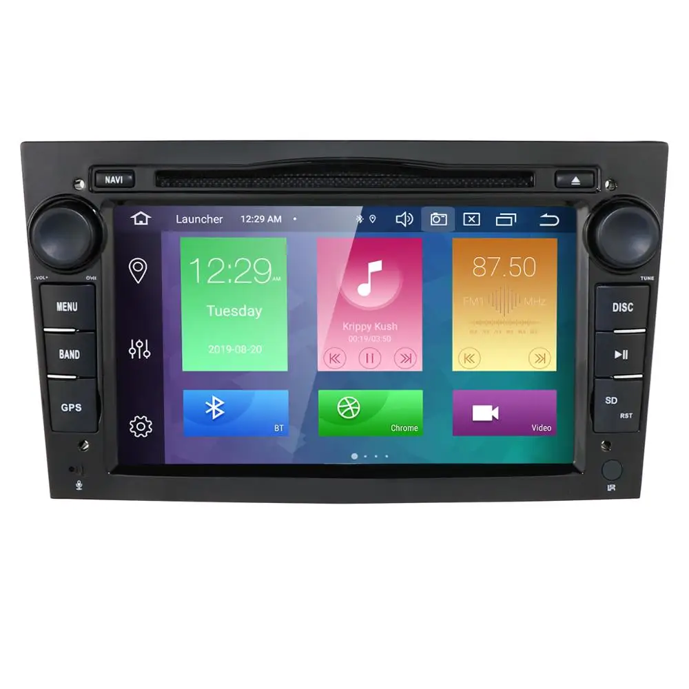 Android 9,0 2Din автомобильный DVD gps навигатор Авторадио для Opel Astra H G J Antara VECTRA ZAFIRA Vauxhall с CAN-BUS wifi OBD DVR - Цвет: black