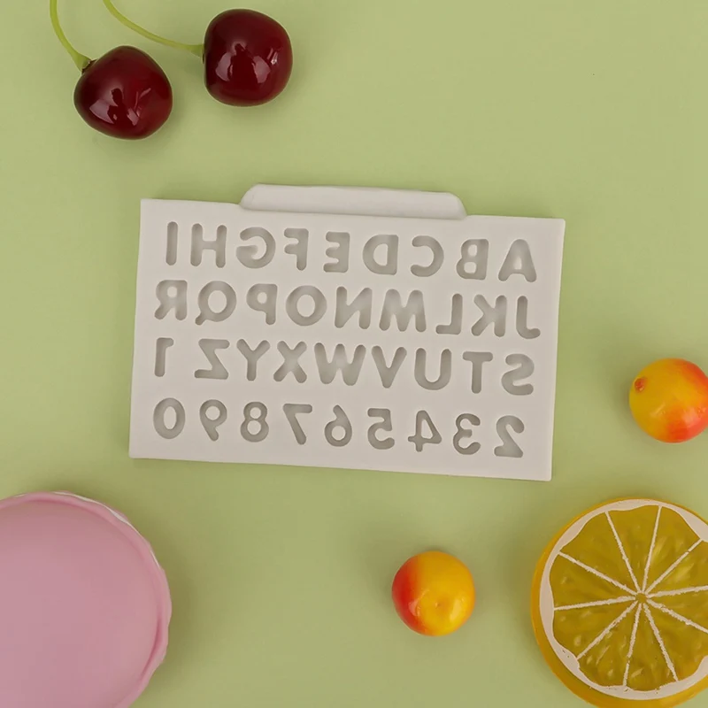 Digital Letters Baking Cake Liquid Silica Gel Mold Clay Mold Liquid Silica Gel Mold Liquid Silica Gel Cake Mold