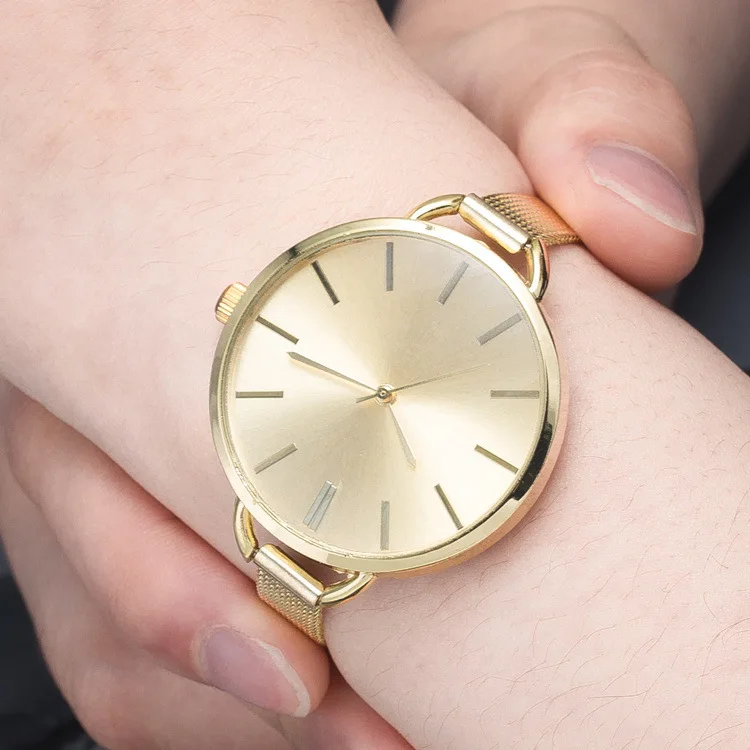 

Hot Sales Delicacy Watch Luxury Gold Color Small Quartz Watch Small Dial WOMEN'S Watch Thin Drawstring Bracelet Watch Women's