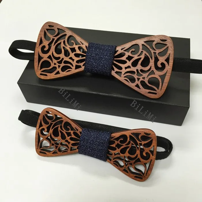Деревянный Для мужчин бабочка-бабочка деревянный лук для вечерние рубашки одежда галстуки-бабочки», «Папа и сын», комплект галстук-бабочка Специальный галстук-бабочка - Цвет: SET1