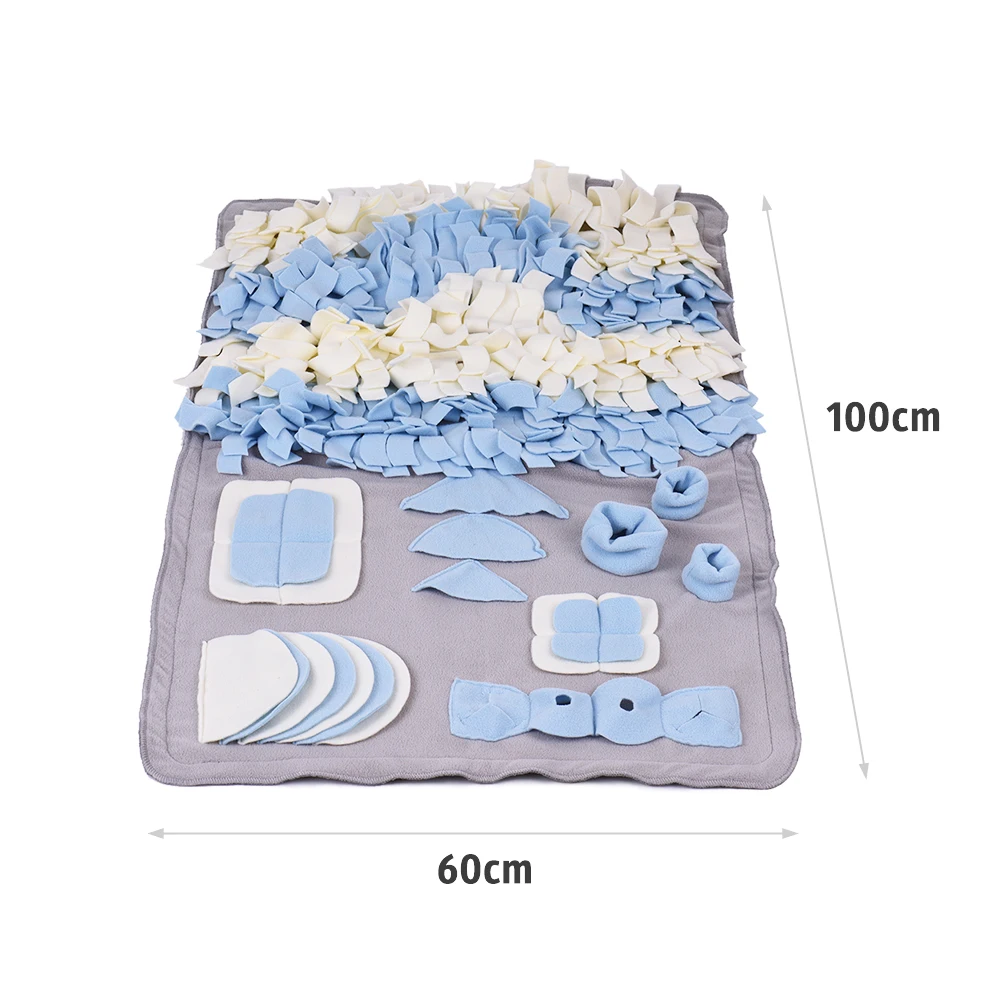 

Pet Dog Mats Pet Cat Dog Sofa Bed Handmade Dog Play Mat Snuffle Training Feeding Foraging Mat Nose Work Blanket Washable Pet Toy