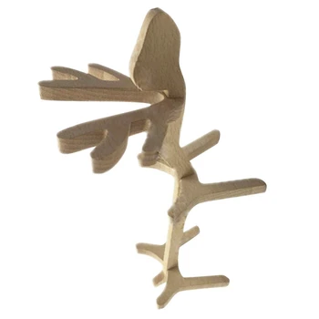 

New Adorable elk Wooden Wine Rack Creative Wine Ornament Home Decor Great Gift
