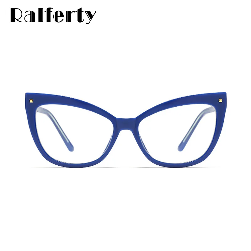 Ralferty, новая оправа для очков в стиле кошачьи глаза, женские фирменные дизайнерские прозрачные оптические оправы, нулевая диоптрия F93343