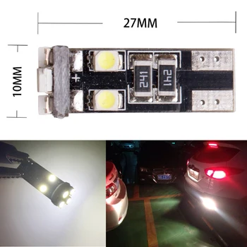 

1Pcs car LED W5W T10 1210 8SMD Width Indicator Driving Light side turn light tail license plate light For auto Modified Light