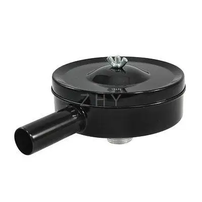 

Black Metal Air Compressor Admitting Port Muffler Silencer