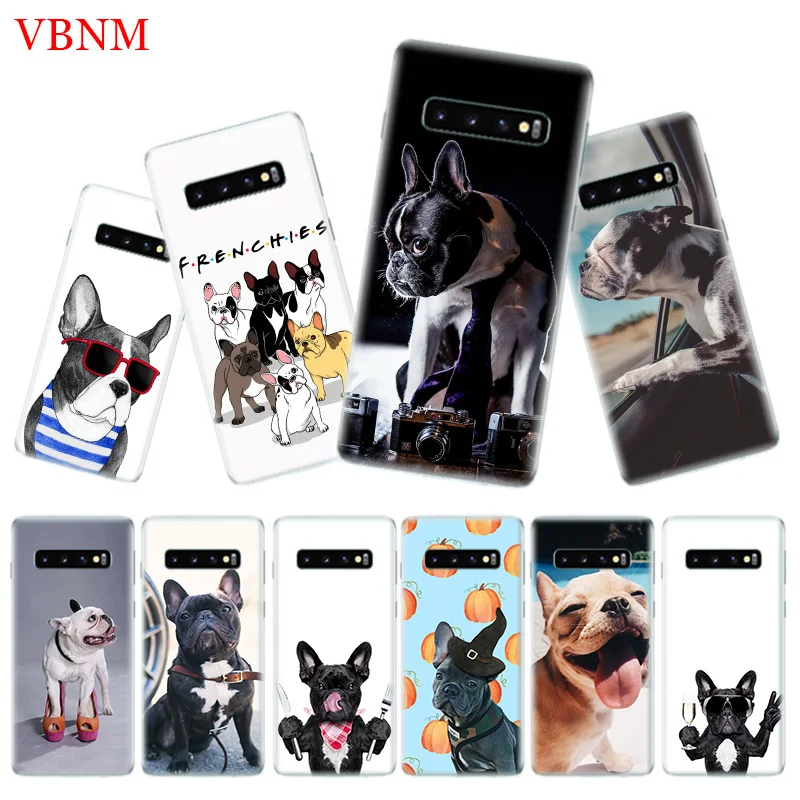 

French Bulldog Cover Phone Case for Samsung Galaxy S10 Plus S10E Lite A50 A70 A30 A10 A20E M20 M10 A20 A80 A40 Shell Coque