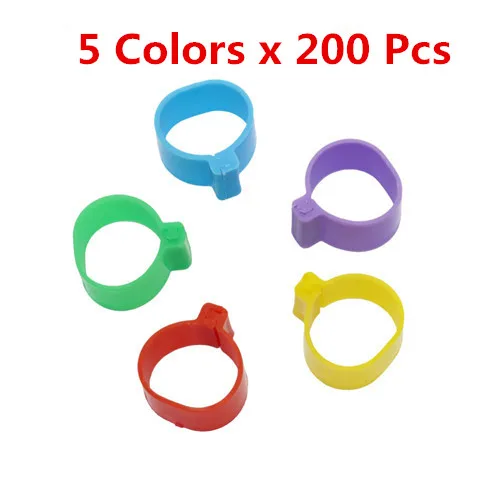 5 Colors x 200 Pcs