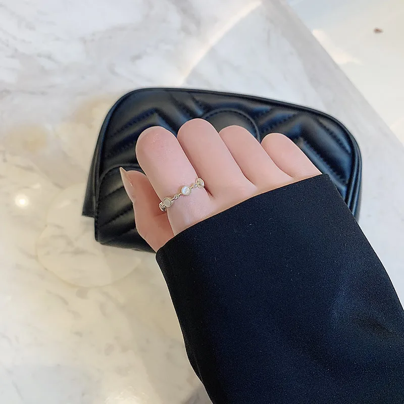 Gepensioneerde onderzeeër Glimlach Small Finger Rings | Open Rings Women | Luxury Ring | South Korea | Women  Light - 2023 New - Aliexpress